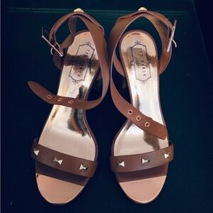 Ted Baker Brown Studded Sandals